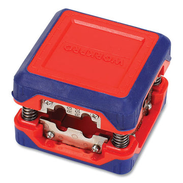 Workpro® Compact Box-style Wire Stripper, 1.18" Plastic Square Box, Steel-ribbon Blade, Red-blue freeshipping - TVN Wholesale